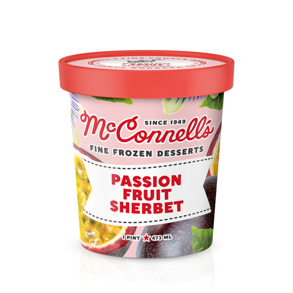 Passion Fruit Sherbet | McConnell's Fine Ice Creams
