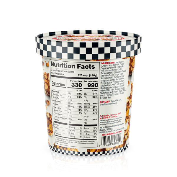 Banana Cream with Toffeeettes McConnell's Fine Ice Creams