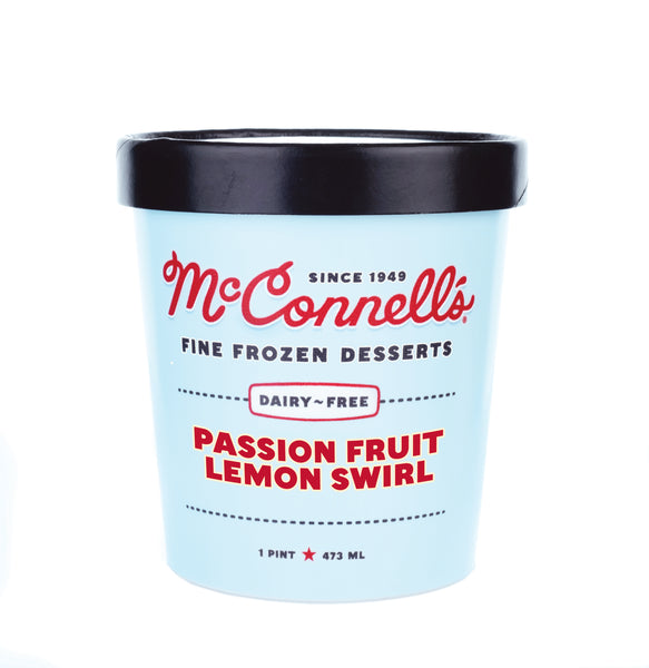 Dairy-Free Passion Fruit Lemon Swirl | McConnell's Fine Ice Creams
