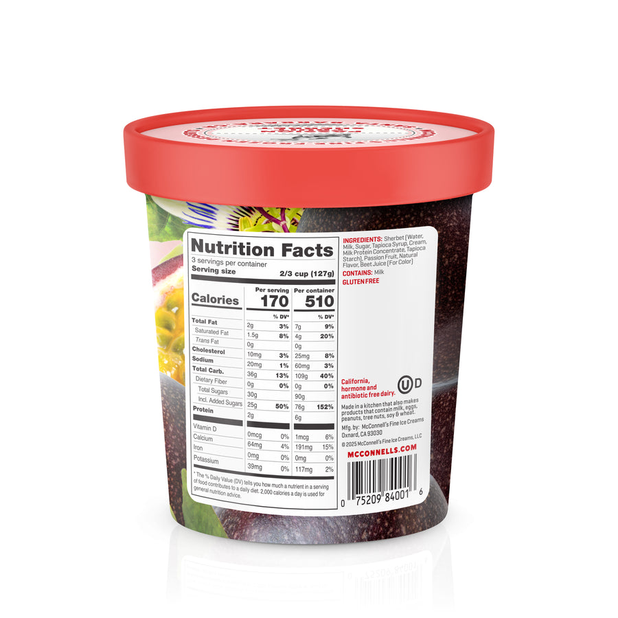 Passion Fruit Sherbet – McConnell's Fine Ice Creams